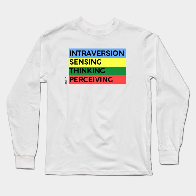 ISTP - MBTI 16 personalities test Long Sleeve T-Shirt by felipesasaki